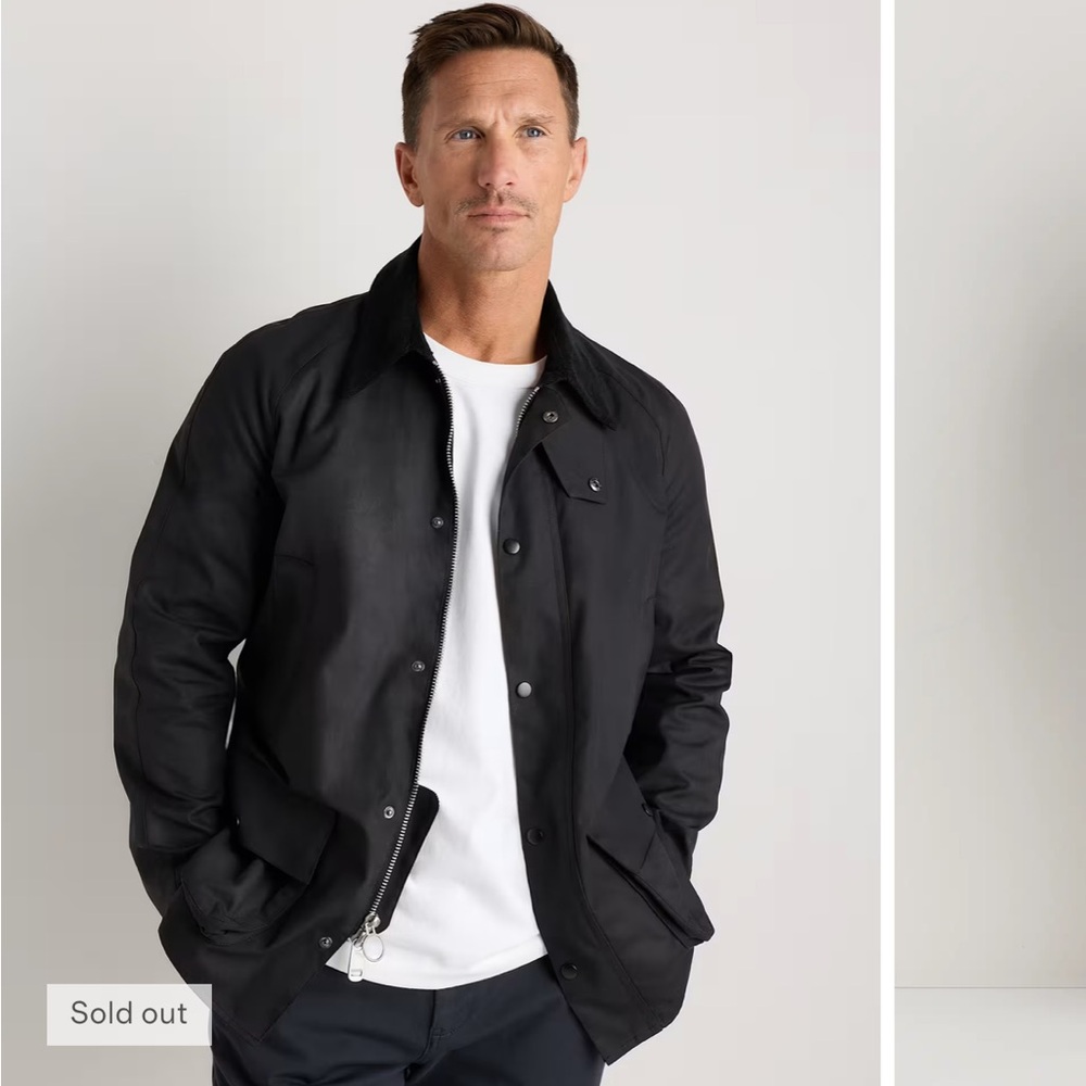 Quince Organic Waxed Cotton Barn Jacket